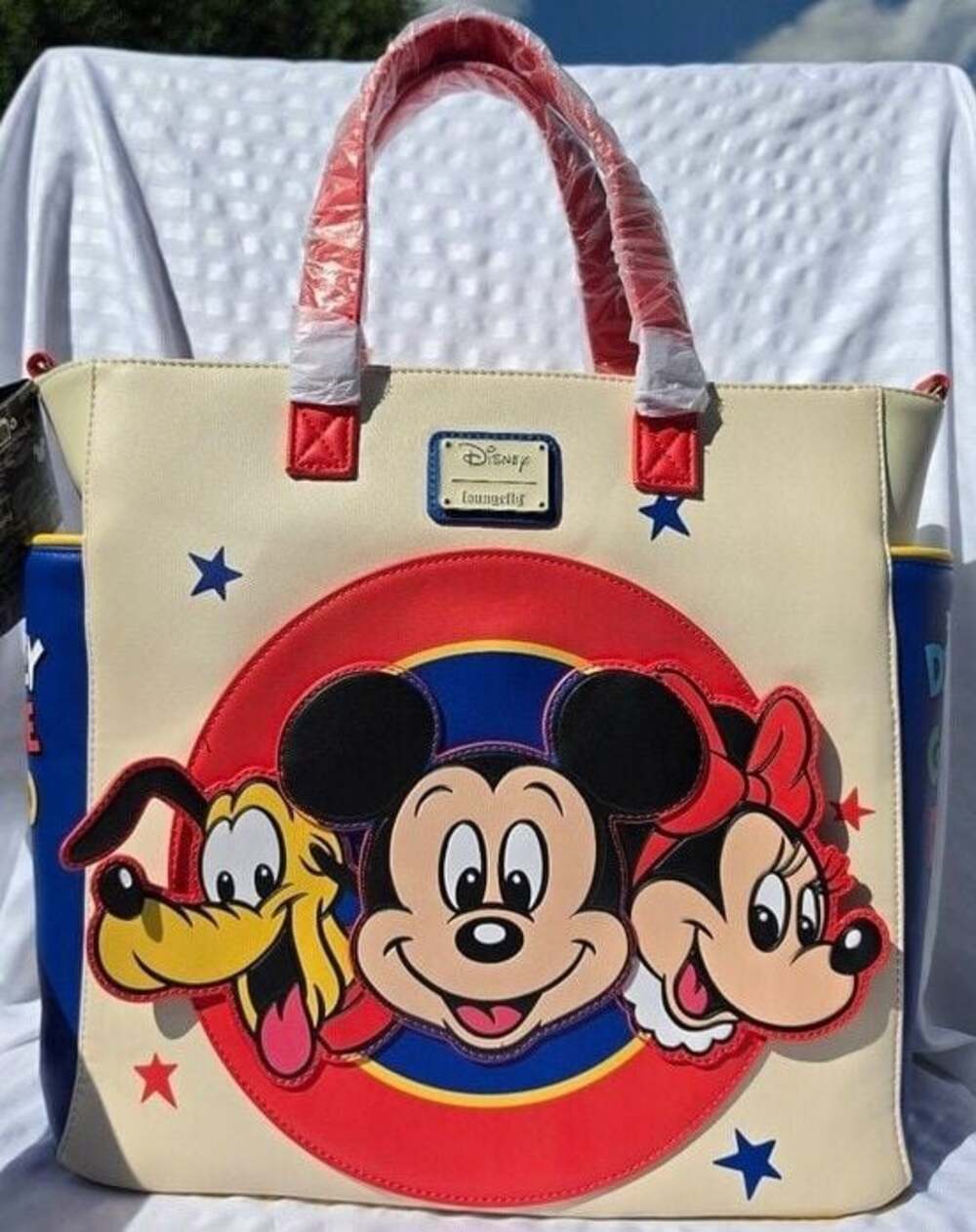 NWT Loungefly Disney Mickey & Friends Convertible Backpack & Tote - Picture 2 of 7